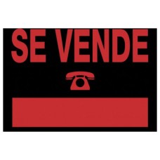 CARTEL "SE VENDE" 700X500 MM PVC NEGRO ARCHIVO 2000 6160 NE (Espera 4 dias)